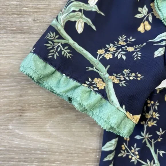 Tuckernuck Dress Womens Size XS Mini Short Sleeve Night Bloom Twiggy Chic - Picture 7 of 8